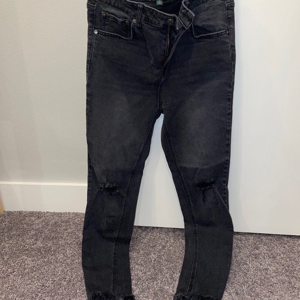 Black High Rise Skinny Jeans